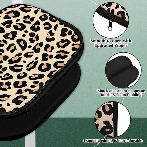 Universal Pickleball Paddle Cover,2 Pack 8.6 x 12.2 inch Neoprene Pickleball Racket Sleeve,Pickleball Paddle Accessory for Most USAPA Standard and Elongated Pickball Paddles in Saudi Arabia