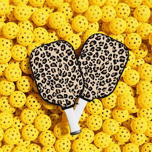Universal Pickleball Paddle Cover,2 Pack 8.6 x 12.2 inch Neoprene Pickleball Racket Sleeve,Pickleball Paddle Accessory for Most USAPA Standard and Elongated Pickball Paddles in Saudi Arabia