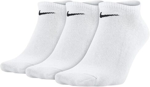 جوارب Nike Everyday خفيفة الوزن بدون عرض (3 أزواج) (أبيض/أسود، L) in Saudi Arabia