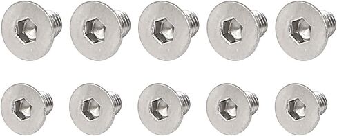 uxcell M3x3mm Hex Socket Flat Head Countersunk Bolts Screw 50pcs and M3 x 6mm Phillips Flat Head Countersunk Bolts Screws 50pcs in Saudi Arabia