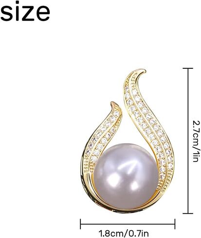 Pearl Earrings for Women Stud Statement Pearl Earring Jewelry for Girls, Silver Plated Prom Jewelry Cubic Zirconia Pearl Earrings for Gifts in Saudi Arabia