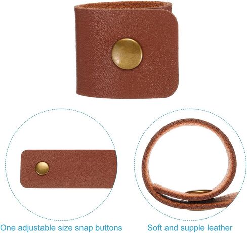 PATIKIL Napkin Rings, 12 Pcs Leather Napkin Rings Rustic Holder for Table Decor Thanksgiving Farmhouse Wedding Fall Banquets Dinner Party Ornaments Classic, Brown in Saudi Arabia