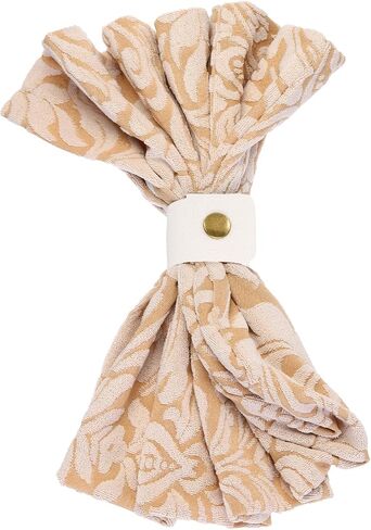 PATIKIL Napkin Rings, 12 Pcs Leather Napkin Rings Rustic Holder for Table Decor Thanksgiving Farmhouse Wedding Fall Banquets Dinner Party Ornaments Classic, Brown in Saudi Arabia