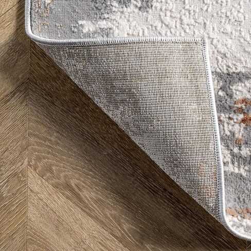 nuLOOM Cleo Modern Abstract Runner Rug, 2' 8" x 8', Light Gray in Saudi Arabia