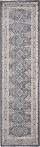 SAFAVIEH Sofia Collection 2'2" x 14' Light Grey/Beige SOF366B Vintage Oriental Distressed Non-Shedding Living Room Bedroom Runner Rug in Saudi Arabia