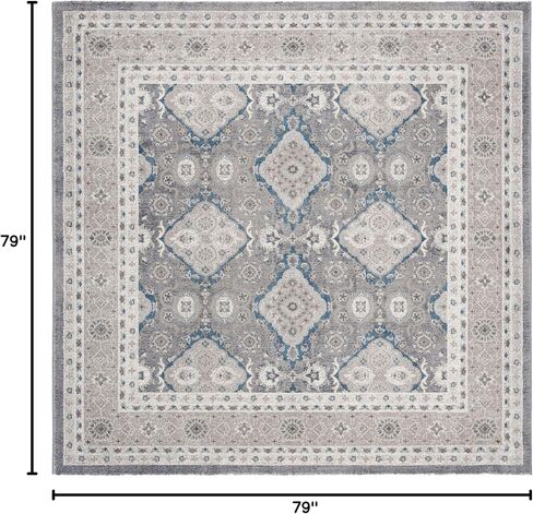 SAFAVIEH Sofia Collection 2'2" x 14' Light Grey/Beige SOF366B Vintage Oriental Distressed Non-Shedding Living Room Bedroom Runner Rug in Saudi Arabia