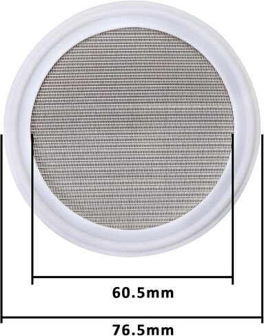 DERNORD 2.5" PTFE (Teflon) Sanitary Gasket w/Stainless Screen - Tri Clamp Clover (10 Mesh) in Saudi Arabia