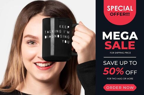 Psychologist Mug 15 oz Therapy Coffee Mugs, Funny Gifts for Psychologists Therapists School Counselor Psychiatrist, Psychology Cup Gift for Therapist Psychiatry Students, Black in Saudi Arabia