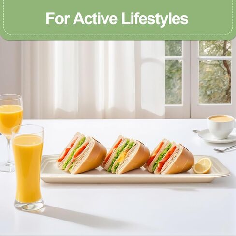 Compostable Dessert Plates: 14 Inch Heavy Duty Paper Plates - Biodegradable Sugarcane Bagasse Disposable Plates - 50 Pack in Saudi Arabia