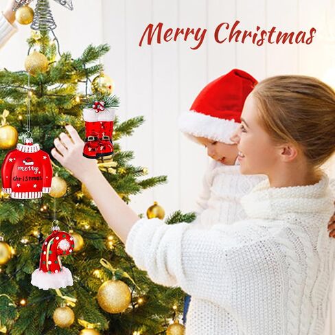Glass Champagne Bottle Ornament with Glitter, Christmas Tree Ornament Christmas Tree Decor in Saudi Arabia