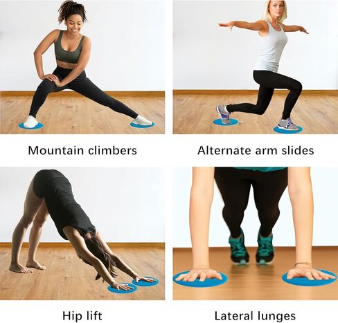 YONHAN Core Sliders for Working Out, Exercise Sliders for Carpet & Hardwood Floors 1 Pair, Gliding Discs for Abdominal Exercises Fitness Equipment for Man and Woman in Kuwait