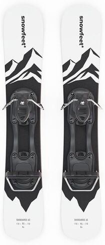 Skiboards | Snowblades | Skiblades | Short Skis | Mini Skis for Snow by Snowfeet | 65 cm in Kuwait