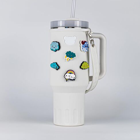 Charms Water Bottle Silicone Sleeve Decorations Beauty and Love in Saudi Arabia