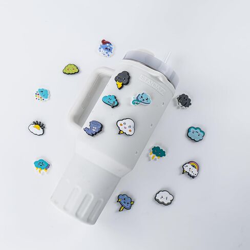 Charms Water Bottle Silicone Sleeve Decorations Beauty and Love in Saudi Arabia