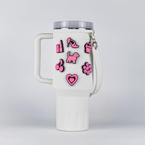 Charms Water Bottle Silicone Sleeve Decorations Beauty and Love in Saudi Arabia