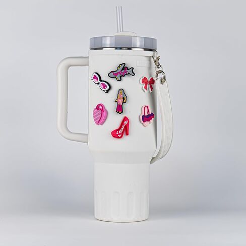 Charms Water Bottle Silicone Sleeve Decorations Beauty and Love in Saudi Arabia
