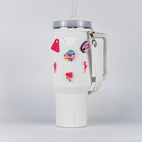 Charms Water Bottle Silicone Sleeve Decorations Beauty and Love in Saudi Arabia