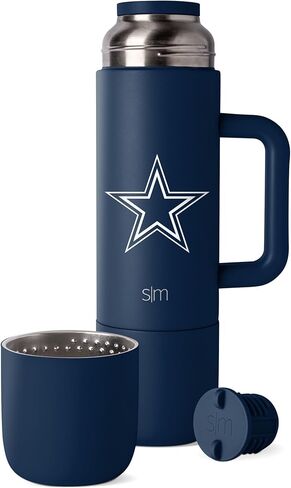 Simple Modern Officially Licensed NFL Pittsburgh Steelers 36oz Insulated Hot Beverage Bottle with 2 Mugs | Coffee Thermos | Twist and Pour Top | Travel Friendly | Roam Collection | Pittsburgh Steelers in Kuwait