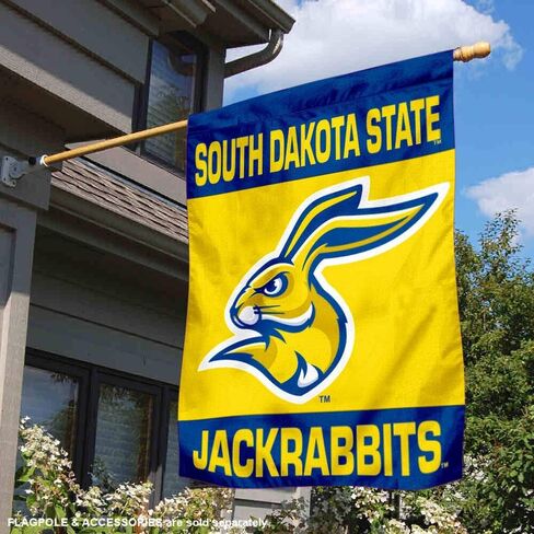 College Flags & Banners Co. South Dakota State Jackrabbits Double Sided House Flag in Saudi Arabia