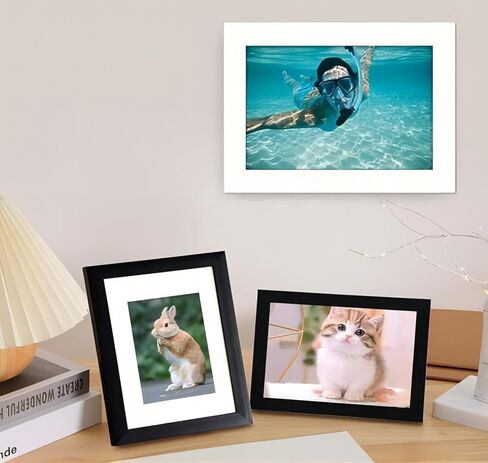 20 قطعة من إطارات الصور متعددة الأحجام، مجموعة متنوعة من الجدران مصنوعة من الزجاج الحقيقي والخشب، ديكور جداري للمكتب 2 قطعة 8x10، 8 قطع 5x7، 10 قطع 4x6 أبيض أسود مجموعة إطارات متعددة للجدار in Kuwait