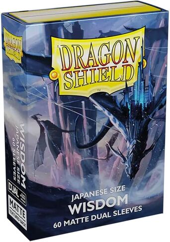 Dragon Shield Bundle: 2 Packs of 60 Count Japanese Size Mini Dual Matte Card Sleeves - (Matte Wisdom) in Saudi Arabia