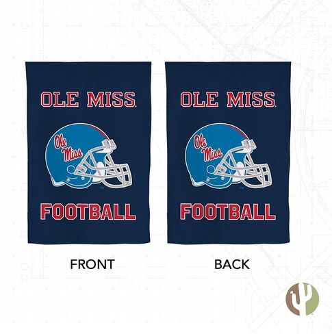 Desert Cactus University of Mississippi Garden Flag Rebels Ole Miss U of M Banner 100% Polyester (Design P) in Saudi Arabia