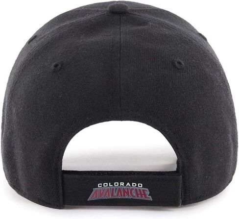 '47 Forty Seven Brand Colorado Avalanche Black MVP Curved Visor Velcroback Cap in Saudi Arabia