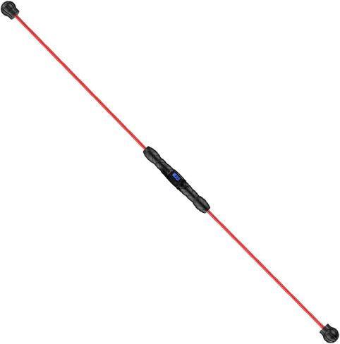 Elastic Fitness Bar, Ergonomic Handle Fitness Exercise Bar with Count Function for Home Gym Outdoor in Saudi Arabia