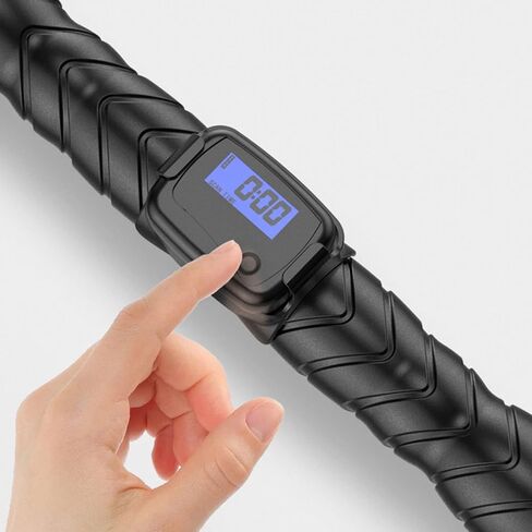 Elastic Fitness Bar, Ergonomic Handle Fitness Exercise Bar with Count Function for Home Gym Outdoor in Saudi Arabia