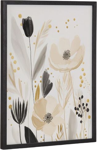 لوحة فنية جدارية مؤطرة من Kate and Laurel Modern Muted Cottage من تصميم The Creative Bunch Studio، مقاس 16 × 20 باللون الأسود، فن زهرة لطيف للجدار in Saudi Arabia