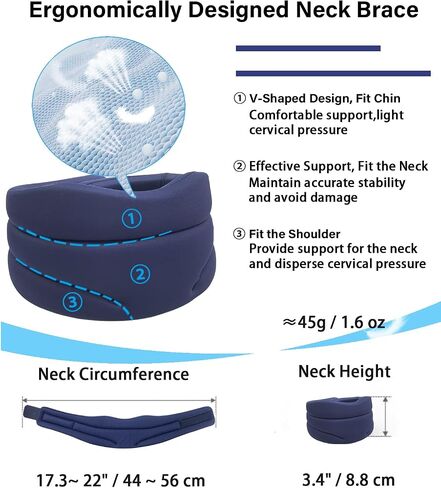 Cervicorrect Neck Brace, Cervicorrect Neck Brace by Healthy Lab Co | Cervical Collar Neck Brace for Sleeping | Neck Brace for Snoring | Neck Support Brace for Neck Pain & Support in Saudi Arabia