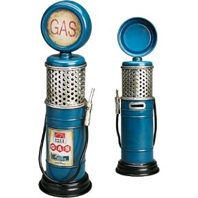 MOOH Gas Pump Piggy Bank - Vintage Gas Pump Decor & Unique Gift for Car Lovers - 13" Tall Metal Retro Gas Station Decor for The Home, Office & Man Cave (Red - U.S. Route 66) in Kuwait