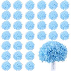 AVIVIHO 66pcs Hydrangea Artificial Flowers Bulk White Faux Flowers Fake Hydrangea Silk Flowers with Stems for Wedding,Party,Table Centerpieces, Bridal Bouquet,Baby Shower,Home,Festival Decoration
