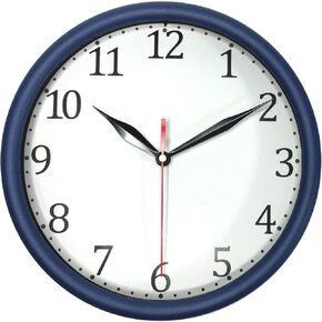 8" Silent Non-Ticking Wall Clock.Decorate Your Bedroom, Living Room, Kitchen or Office with Stylish Wall Clock