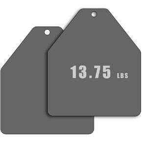 Tribe WOD Weight Vest Plates 5.75-13.75lb | Plate Carrier Weights for Heavy Training, Heavy Workouts, Running, Cross Training | Premium Steel | Additional Weight for Weight Vests in Kuwait