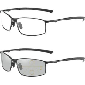 COTIA Progressive Multifocus Reading Glasses Transition Photochromic Sports Square Reader for Men