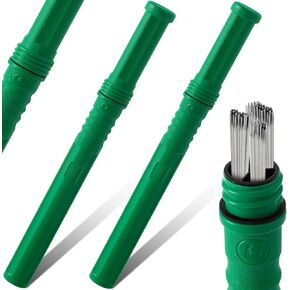 Tandefio 4 Pcs Welding Rod Storage 40 Inch Tig Rod Storage Canisters Welding Electrode Holder Airproof Waterproof Welding Rod Container (Green)