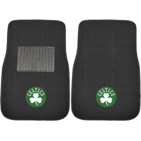 FANMATS 17613 San Antonio Spurs 2-Piece Embroidered Team Logo Car Mat Set, Front Row Automotive Floor Mats