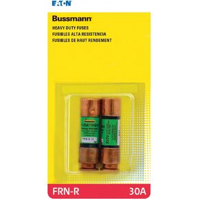 Bussmann FRN-R-30 Amp Brass 250-Volt Fusetron Dual Element Time-Delay RK5 Cartridge Fuse