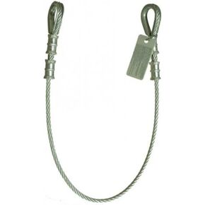 Guardian Fall Protection 10440 3-Foot Vinyl Coated Galvanized Cable Choker Anchor with Thimble Ends
