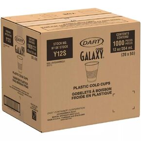 Dart Y7 Conex Galaxy 7 oz. Translucent Plastic Cold Cup - 2500/Case