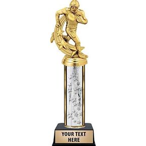 Football Trophies, Personalized Silver Football Forward Trophy for Football Players, Coaches, Football Awards Prime