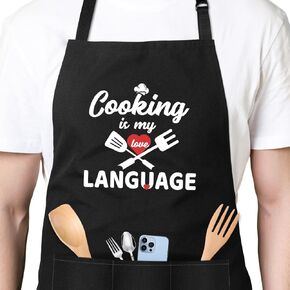 Funny Apron Men Gifts For Dad Husband Grilling Stocking Stuffers for Men Christmas Birthday Chef Apron