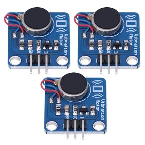 3 Pieces Vibration Motor Modules Kit DC 5V High Speed 9000RPM DIY Motors for Make Vibration Sensing Interactive Products Wearable Smart Device Vibration Reminders