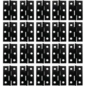 Folding Hinge 2 inch Stainless Steel Door Window Hinge 20 Pack is assigned 120 Screws(Black)