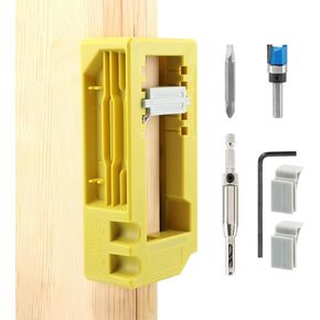 Door Hinge Jig, Door Hinge Router Template,Door Hinge Mortiser, Hinge Installation Kit,Door Hinge Router Jig Fits 3" to 5" Length and 1/4" or 5/8" Thickness Door Hinge