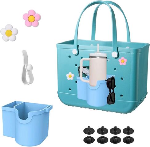 Bogg Bag Accessories, Bogg Bag Cup Holder, Phone Holder and Sunglasses Holder, Waterproof and Sandproof for Small Bogg Bag & XL Bogg Bag in Saudi Arabia