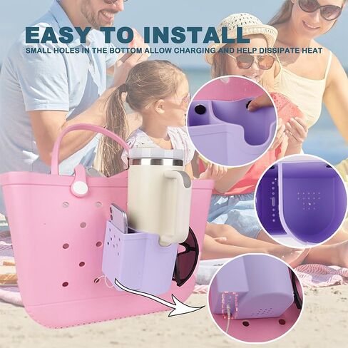 Bogg Bag Accessories, Bogg Bag Cup Holder, Phone Holder and Sunglasses Holder, Waterproof and Sandproof for Small Bogg Bag & XL Bogg Bag in Saudi Arabia