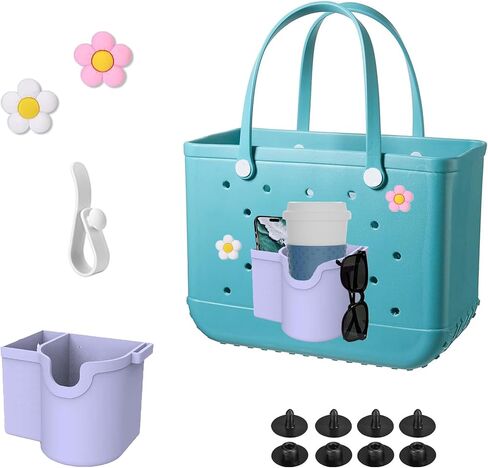 Bogg Bag Accessories, Bogg Bag Cup Holder, Phone Holder and Sunglasses Holder, Waterproof and Sandproof for Small Bogg Bag & XL Bogg Bag in Saudi Arabia