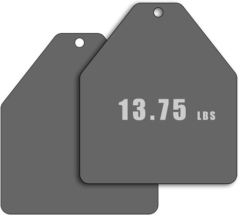 Tribe WOD Weight Vest Plates 5.75-13.75lb | Plate Carrier Weights for Heavy Training, Heavy Workouts, Running, Cross Training | Premium Steel | Additional Weight for Weight Vests in Kuwait